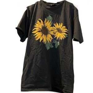 Vintage Sunflower single stitch graphic short sleeve t-shirt size large